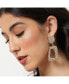 ფოტო #3 პროდუქტის Women's Corroded Drop Earrings