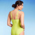 Фото #3 товара Women's U-Wire Medium Coverage One Piece Swimsuit - Kona Sol Green L