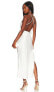 Bardot Womens Mila Cowl Back Sleeveless Slip Dress Orchid White Size 8 307050