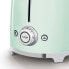 Фото #6 товара SMEG toaster TSF01PGEU (Pastel Green) - 2 slice(s) - Green - Steel - Buttons - Level - Rotary - China - 950 W