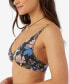 Фото #3 товара Juniors' Matira Printed Tropical Pismo Knot-Front Bikini Top