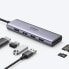 Фото #3 товара 6w1 wielofunkcyjny HUB USB-C - 3x USB HDMI 4K czytnik kart SD i TF szary