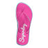 Яркие женские сланцы Superdry Neon Rainbow Sleek sienna pink - фото #5