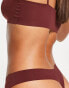 Fashionkilla seamless thong in chocolate