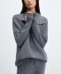 Фото #2 товара Women's Oversized Polo-Neck Sweater