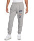 Фото #1 товара Men's Club Fleece Stacked Logo-Print Cuffed Pants