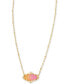 Фото #1 товара Kendra Scott 14k Gold-Plated Drusy Stone 19" Adjustable Pendant Necklace