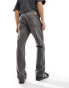 Weekday Space relaxed fit straight leg jeans in clay grey