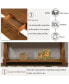 Фото #2 товара 63" Wood Console Table with Drawers & Shelf, Easy Assembly