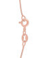 ფოტო #2 პროდუქტის Diamond Intertwining Hearts 18" Pendant Necklace (1/10 ct. t.w.) in 14k Rose Gold-Plate