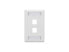 KEYSTONE WALLPLATE SINGLE-GANG 2PT WH - фото #2