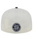 Фото #3 товара Men's Cream/Navy Seattle Mariners Lonestar 59FIFTY Fitted Hat