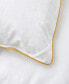 Фото #4 товара 500 Thread Count Cotton Fabric Classic Stripped All Season White Goose Down Fiber Comforter, Twin