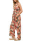 Фото #2 товара Women's Printed Matte Jersey Jumpsuit