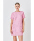 Фото #2 товара Women's Buttoned Tweed Shift Dress