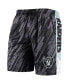 Фото #3 товара Men's Black Las Vegas Raiders Static Mesh Shorts