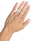 ფოტო #2 პროდუქტის Men's Diamond Baguette & Round Cluster Ring (2 ct. t.w.) in 10k White Gold