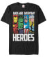 Фото #2 товара Marvel Men's Comic Collection Dads Are Everyday Heroes Short Sleeve T-Shirt