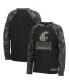 Big Boys Black, Camo Washington State Cougars OHT Military-Inspired Appreciation Raglan Long Sleeve T-shirt