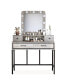 Фото #3 товара P2-Certified Modern Vanity Table with Hollywood Mirror and Ample Storage