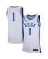 Men's #1 White Duke Blue Devils Replica Jersey