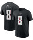 Фото #1 товара Men's Kyle Pitts Black Atlanta Falcons 2021 NFL Draft First Round Pick Player Name and Number T-shirt