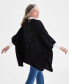 Women's Knit Ruana Open-Front Sweater, Created for Macy's