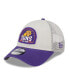 Фото #1 товара Men's Khaki/Purple Phoenix Suns Throwback Patch Trucker 9Forty Adjustable Hat