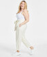 ფოტო #2 პროდუქტის Trendy Plus Size Belted High-Rise Ankle Pants, Created for Macy's