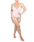 Фото #1 товара Women's Emilie Sleeveless Sheer Mesh Lace Thong Bodysuit