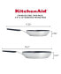 Stainless Steel 2 Piece Nonstick Induction Frying Pan Set