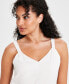 ფოტო #3 პროდუქტის Women's V-Neck Sleeveless Top