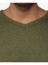 Men's V-Neck Honeycomb Knit Sweater