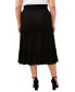 Фото #2 товара Plus Size Pull-On Tiered Midi Skirt