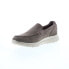 Фото #7 товара Rockport Primetime Casual Moc Mens Gray Wide Loafers & Slip Ons Casual Shoes 8