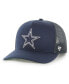 ფოტო #1 პროდუქტის 47 Brand Men's Navy Dallas Cowboys Mesh Hitch Adjustable Hat
