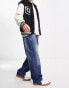 Фото #8 товара COLLUSION x014 90s baggy jeans in dark y2k wash