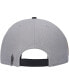 Фото #5 товара Men's Gray, Black Brooklyn Nets Heritage Leather Patch Snapback Hat
