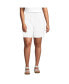 ფოტო #1 პროდუქტის Plus Size High Rise Drawstring A-line 7" Linen Shorts