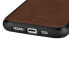 Фото #2 товара Etui pokryte naturalną skórą do iPhone 14 Plus Leather Oil Wax ciemny brąz