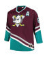 Фото #3 товара Men's Teemu Selanne Purple Anaheim Ducks Big and Tall Blue Line Player Jersey