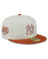 ფოტო #1 პროდუქტის Men's Cream, Orange New York Yankees 59FIFTY Fitted Hat