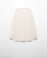 ფოტო #7 პროდუქტის Women's Semi-Transparent Knitted Sweater