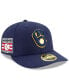 ფოტო #1 პროდუქტის Men's Navy Milwaukee Brewers National Baseball Hall of Fame Low Profile 59FIFTY Fitted Hat