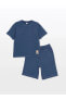 Фото #1 товара Костюм для малышей LC WAIKIKI Комплект LCW Kids для мальчиков с коротким рукавом и шорты.
