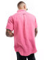 Фото #4 товара Superdry Studios casual linen shirt in new house pink