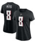 ფოტო #1 პროდუქტის Women's Kyle Pitts Black Atlanta Falcons 2021 NFL Draft First Round Pick Player Name Number T-shirt