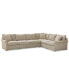 Фото #6 товара Wrenley 137" 5-Pc. Fabric L-Shape Modular Sectional Sofa, Created for Macy's