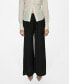 ფოტო #1 პროდუქტის Women's Wide Leg Fluid Pants