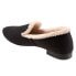 Фото #5 товара Trotters Glory T2160-018 Womens Black Wide Suede Slip On Loafer Flats Shoes